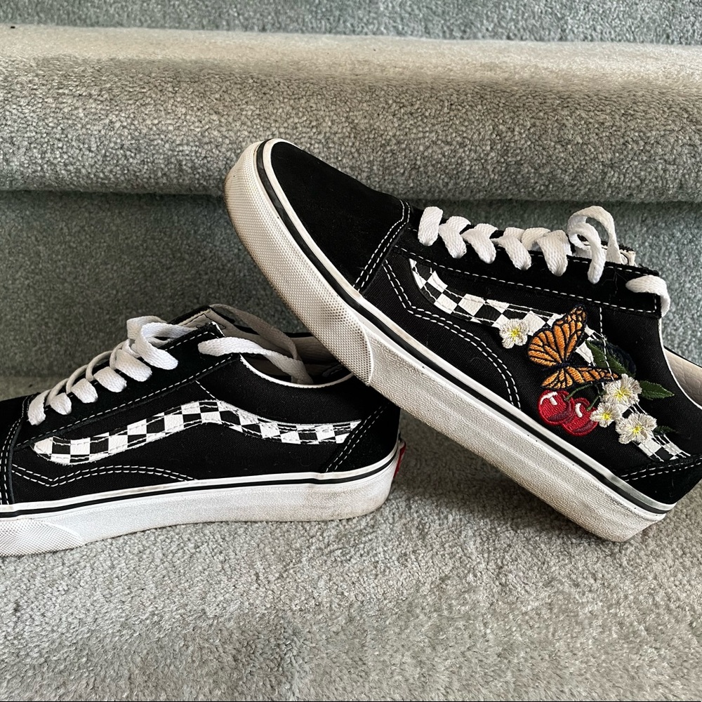 Vans Old Skool Checker Floral Black
